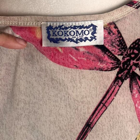 Vintage Kokomo sheer dragonfly with sequins and beads - Picture 5 of 6